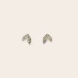 Silver Small Leaf Stud