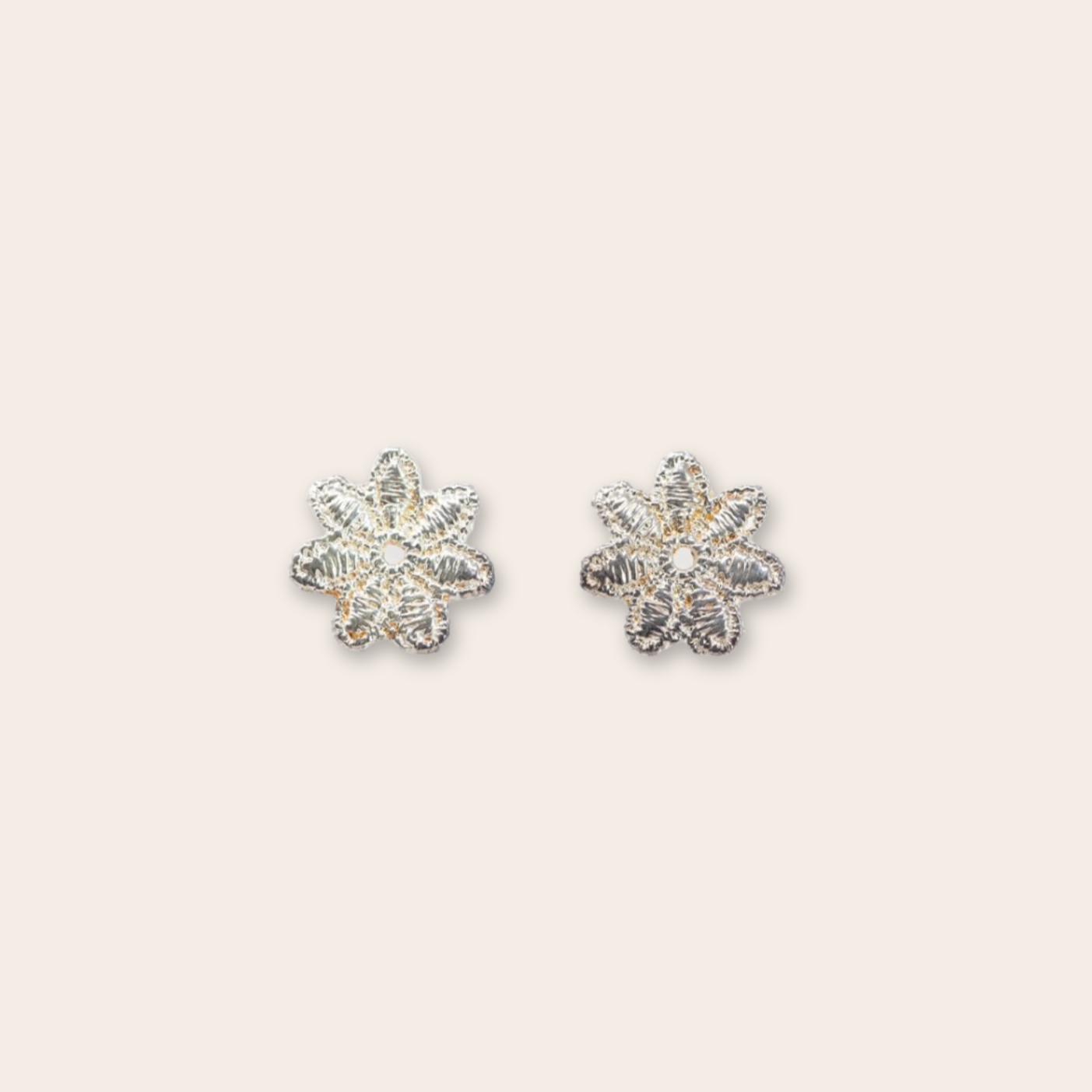 Silver Flower Stud