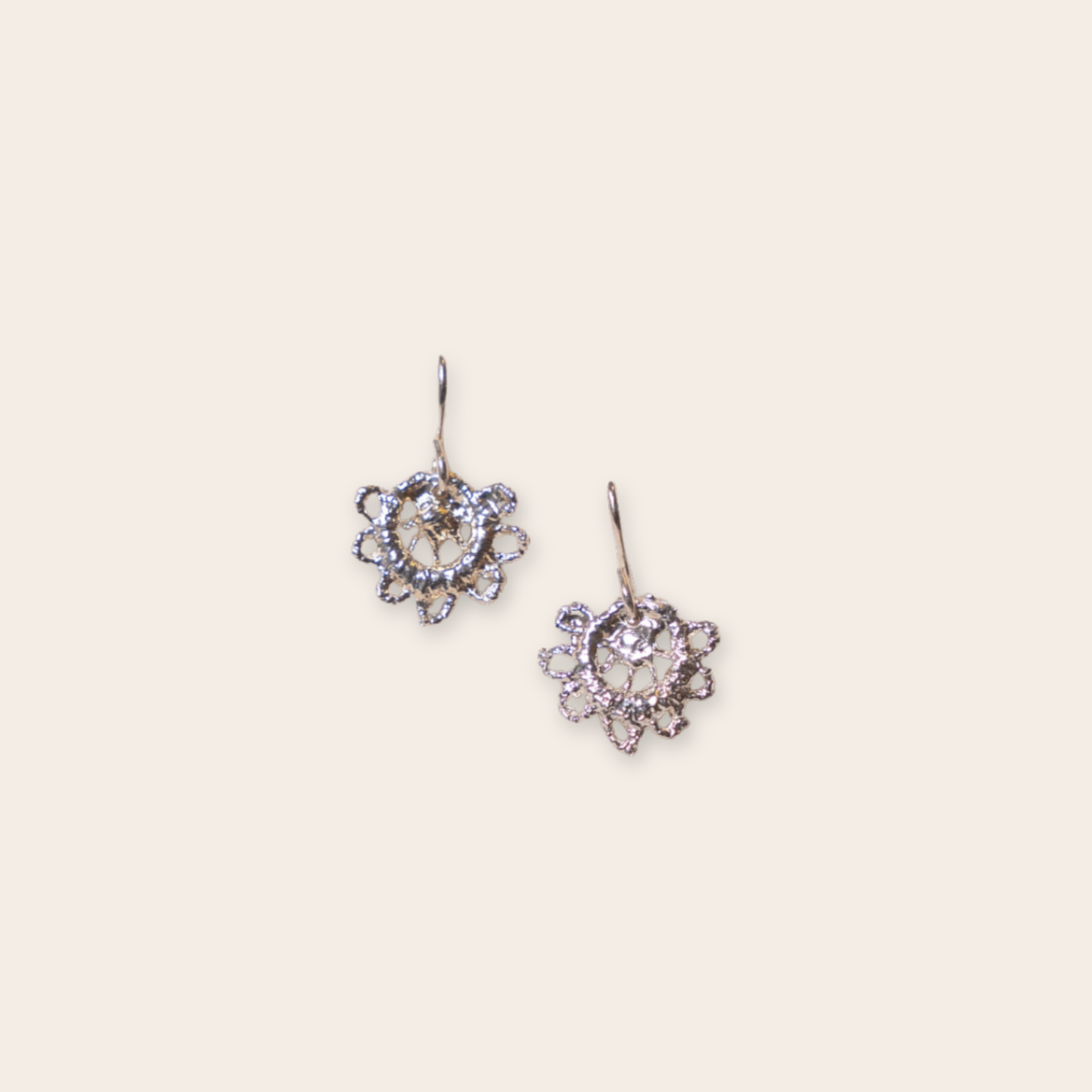 Silver Lace Dangle Earring