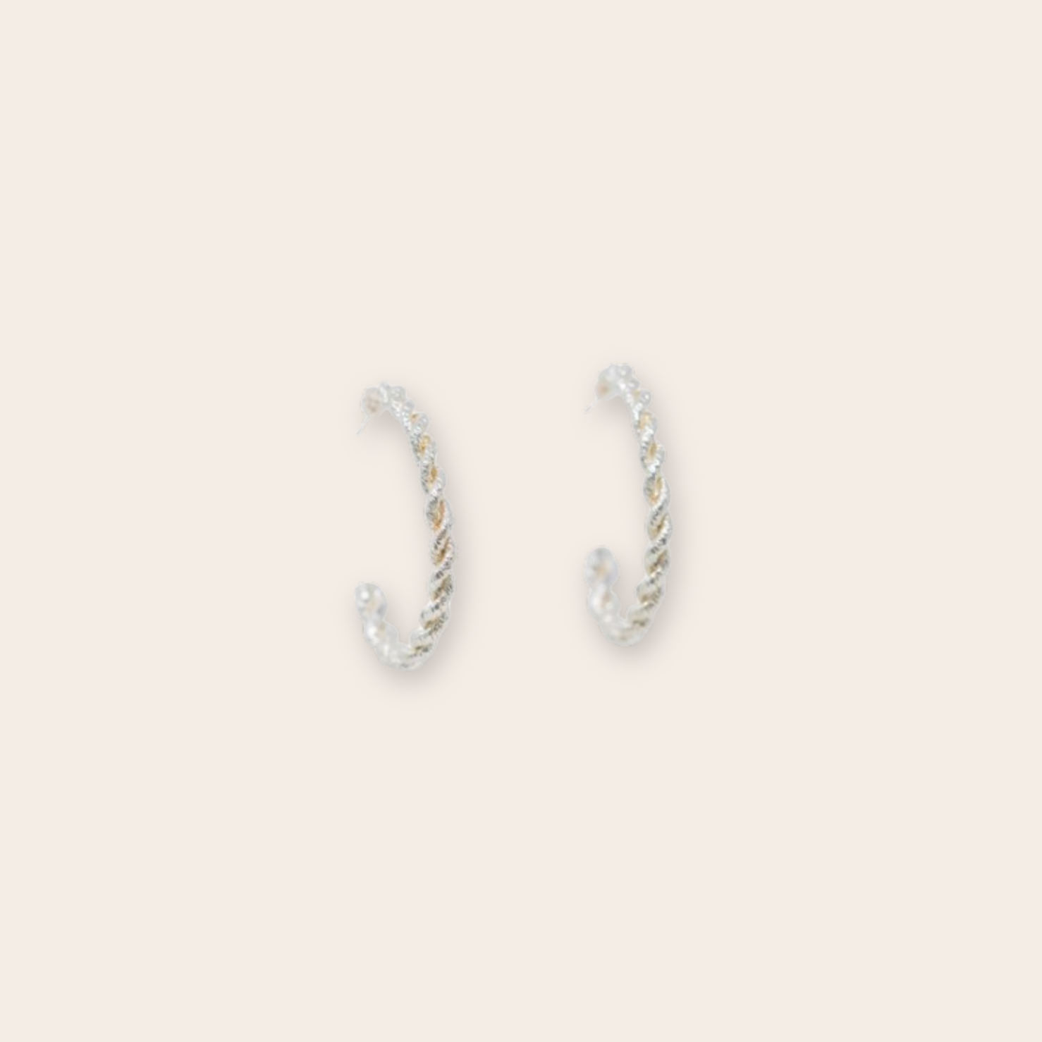 Silver Rope Hoop
