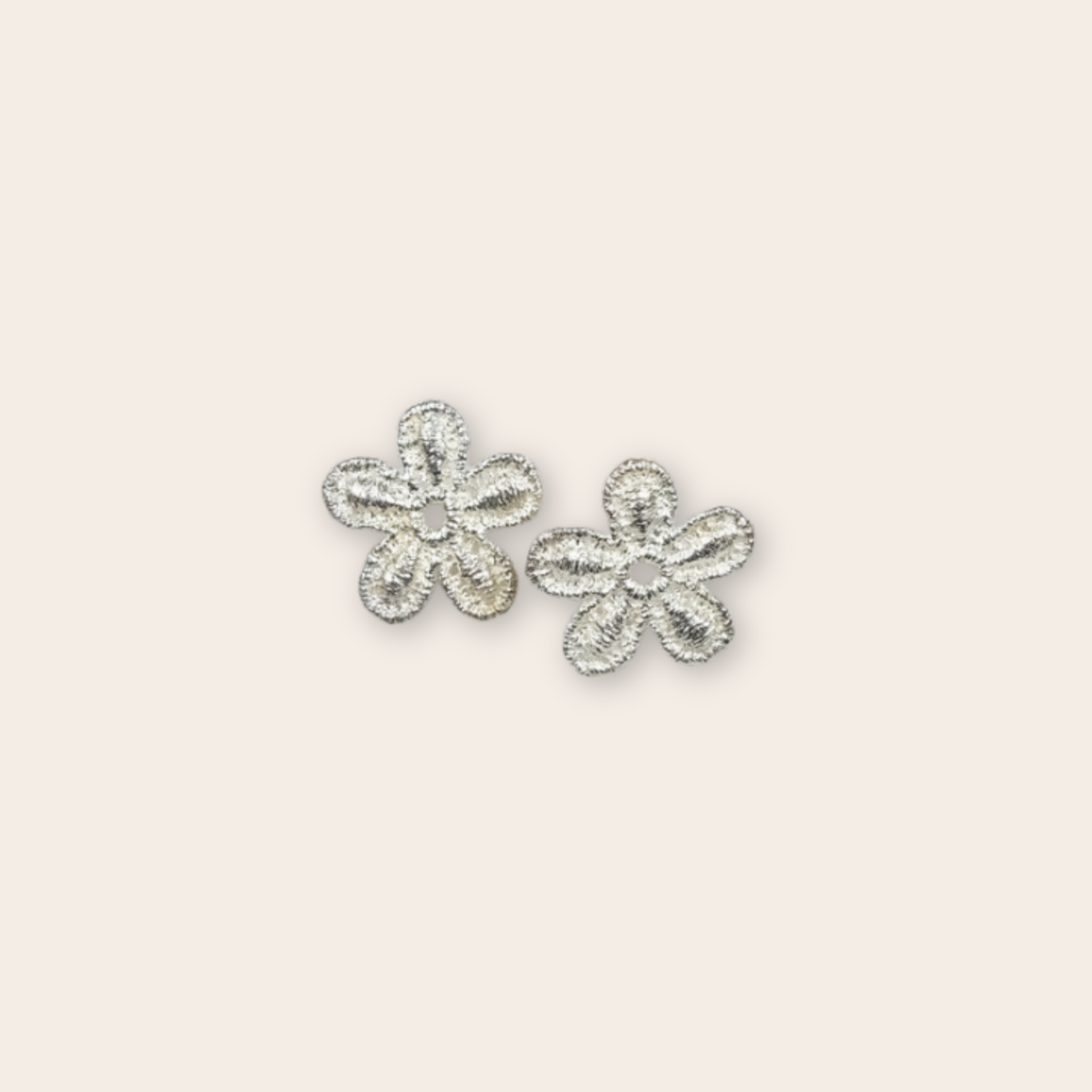 Silver Poppy Studs