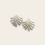 Silver Fan Stud