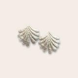 Silver Fan Stud