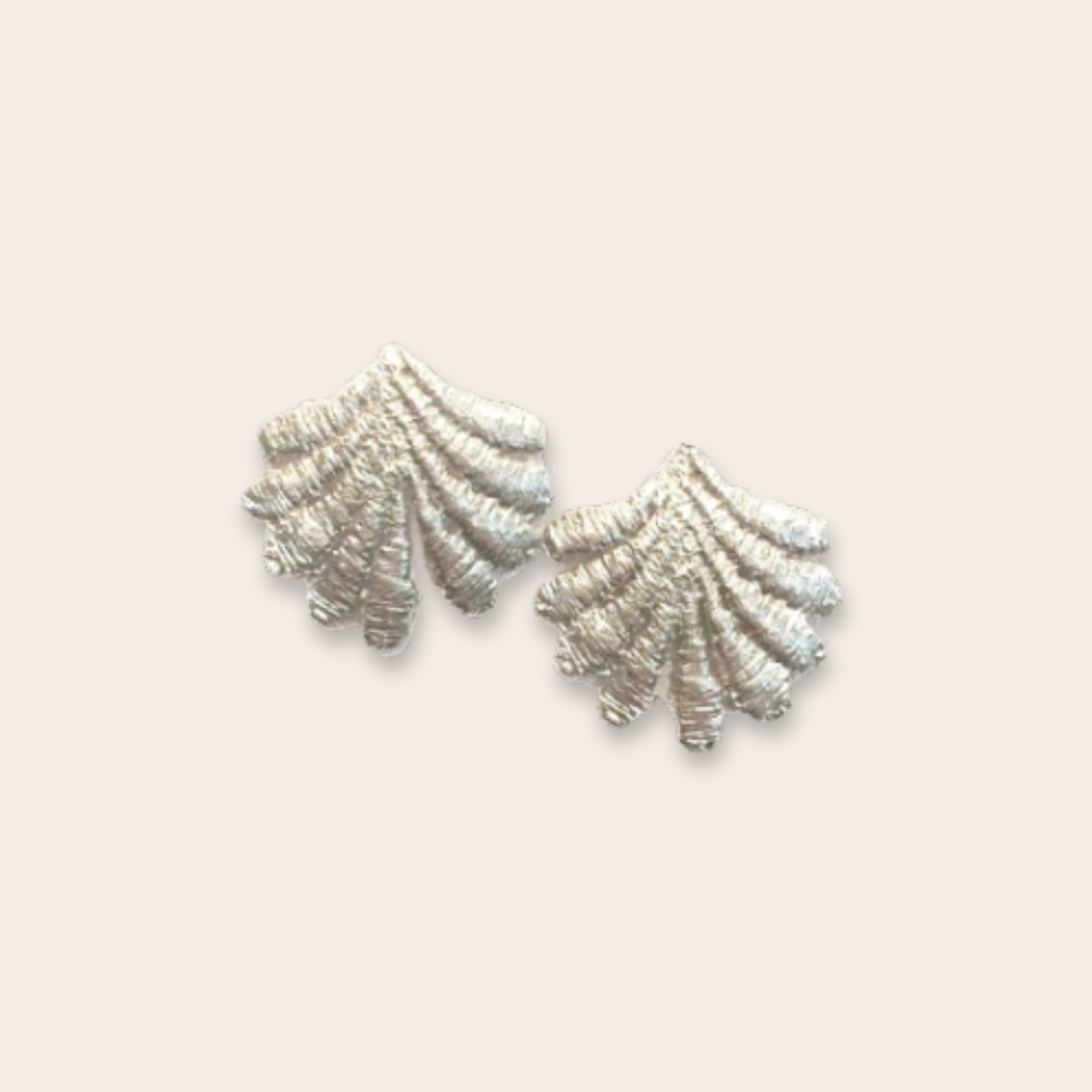 Silver Fan Stud