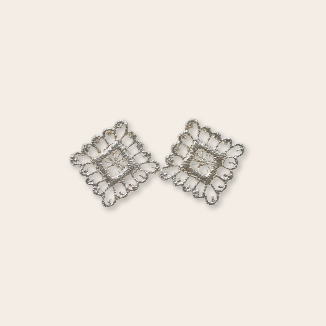 Silver Square Stud
