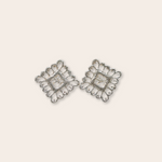 Silver Square Stud