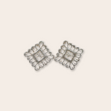 Silver Square Stud