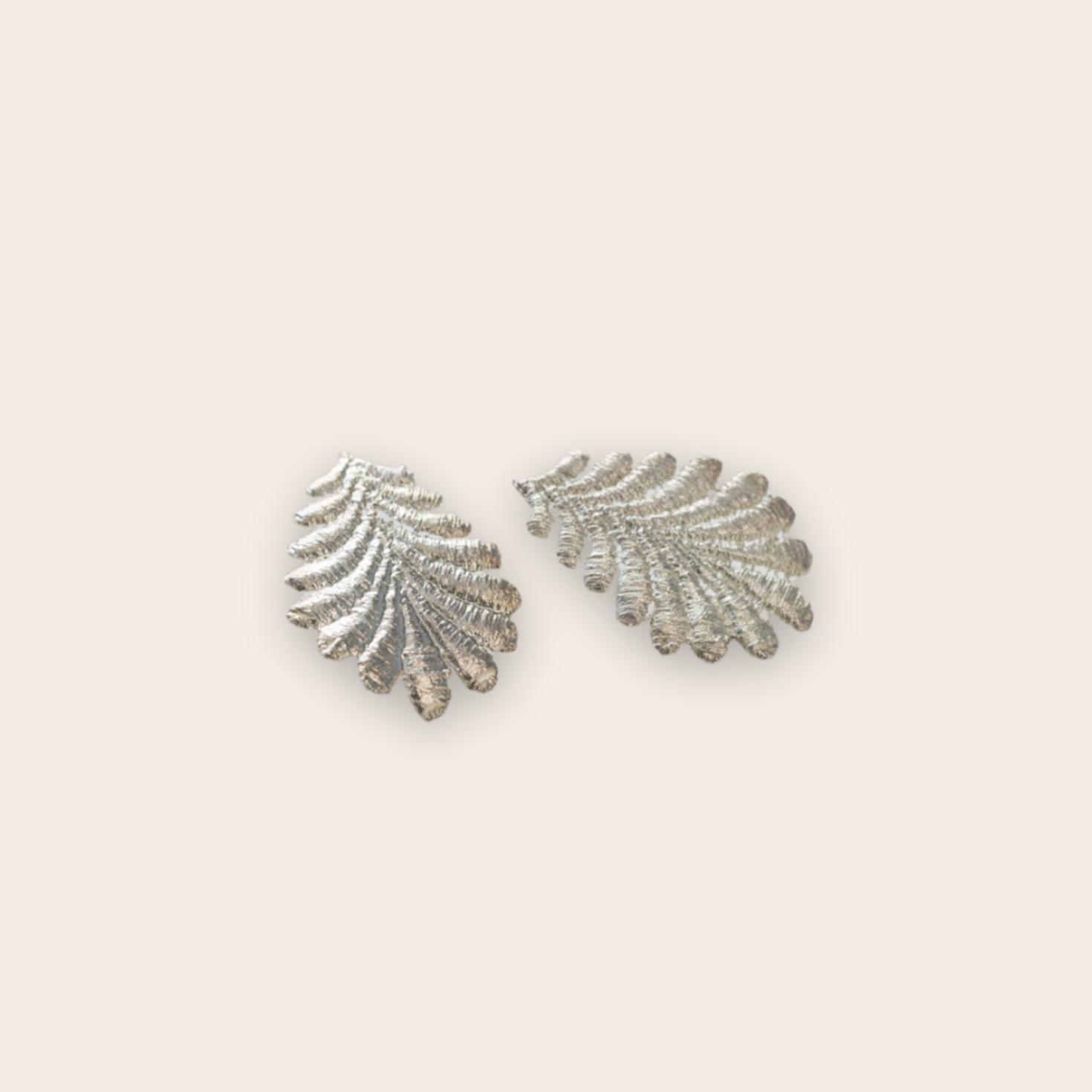 Sterling Silver Long Fan Stud