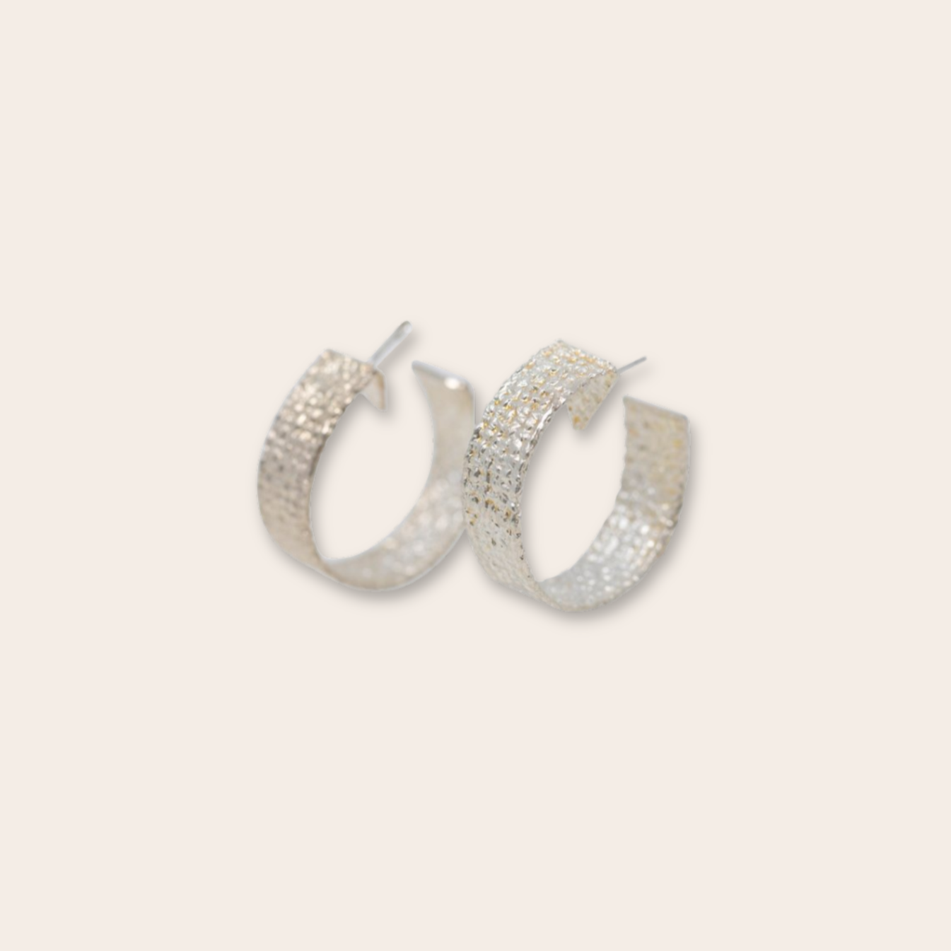 Silver Burlap Hoop