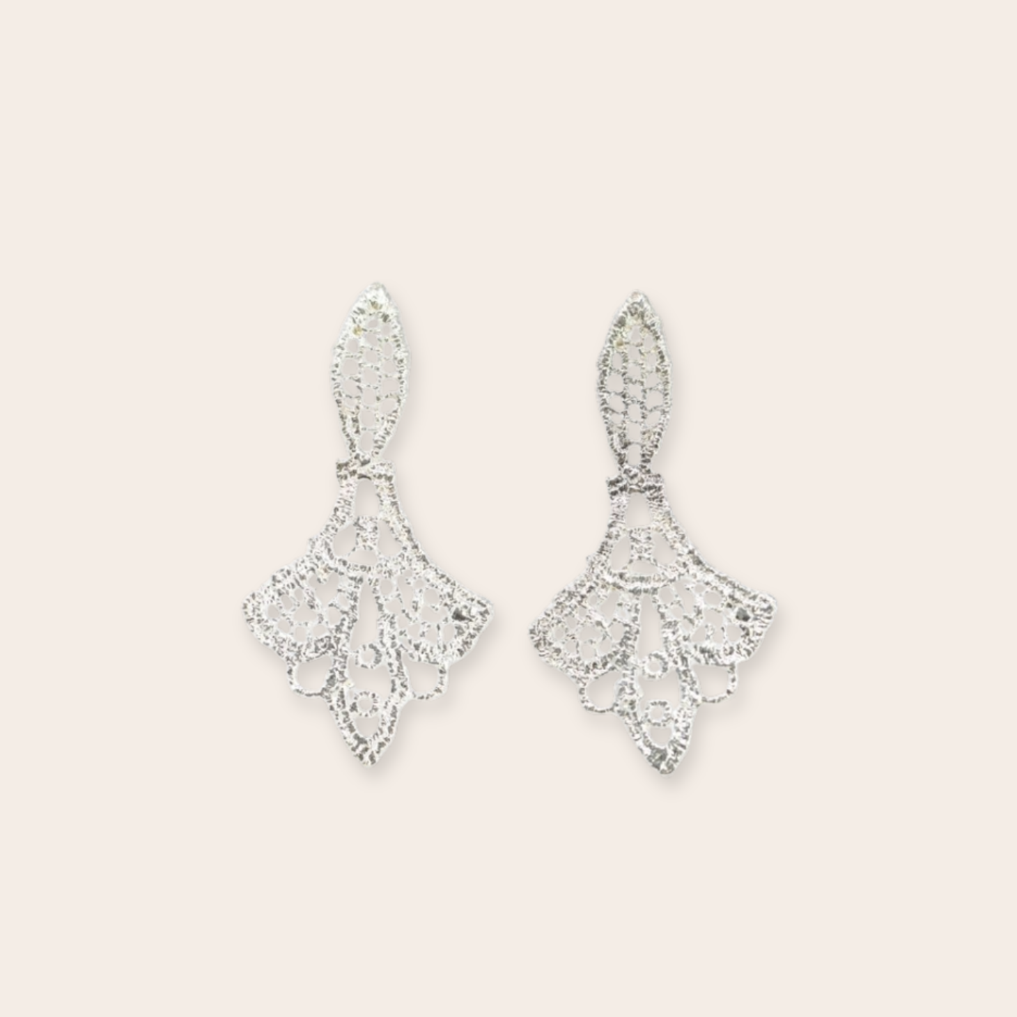 Silver Post Drop Earring