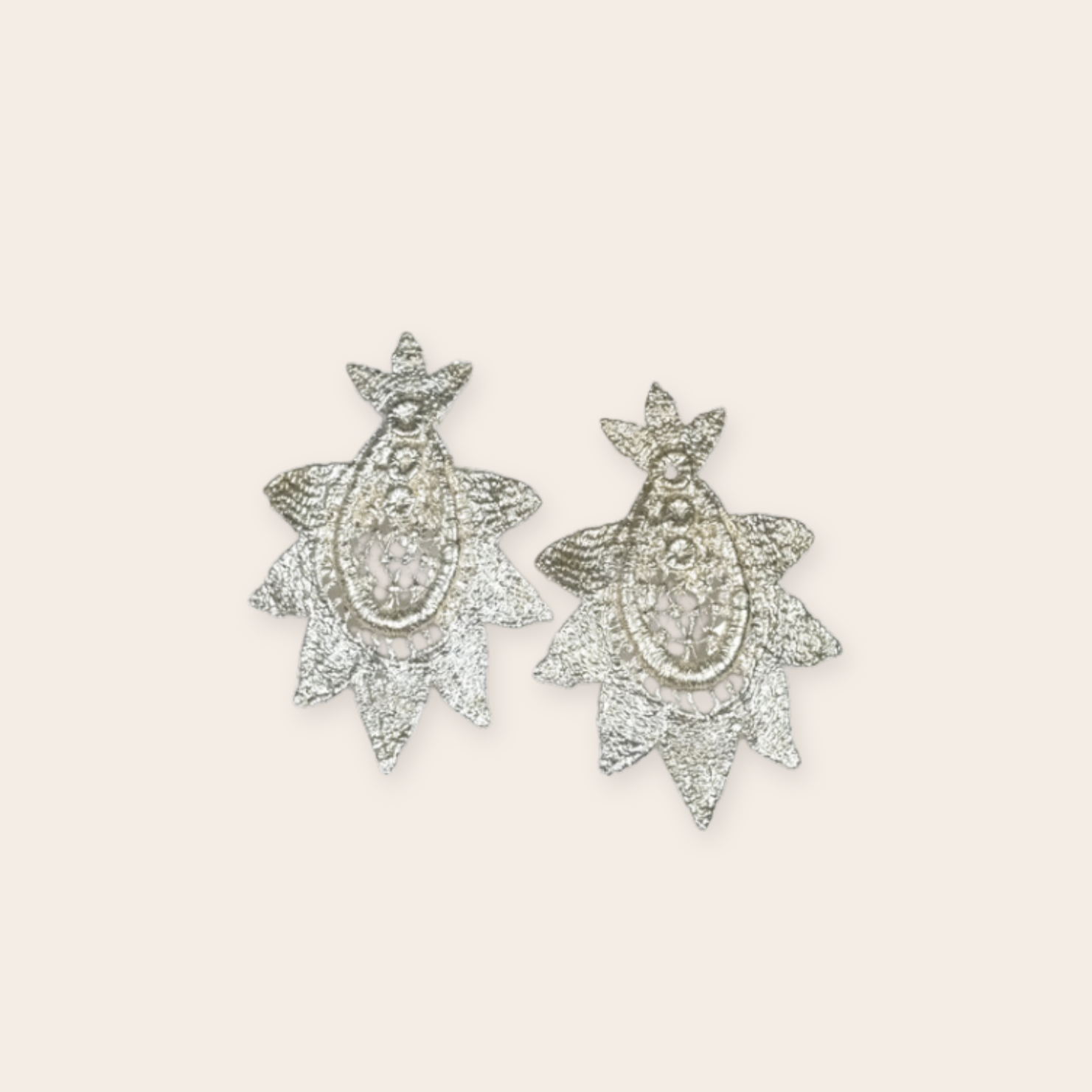 Silver Burst Earring