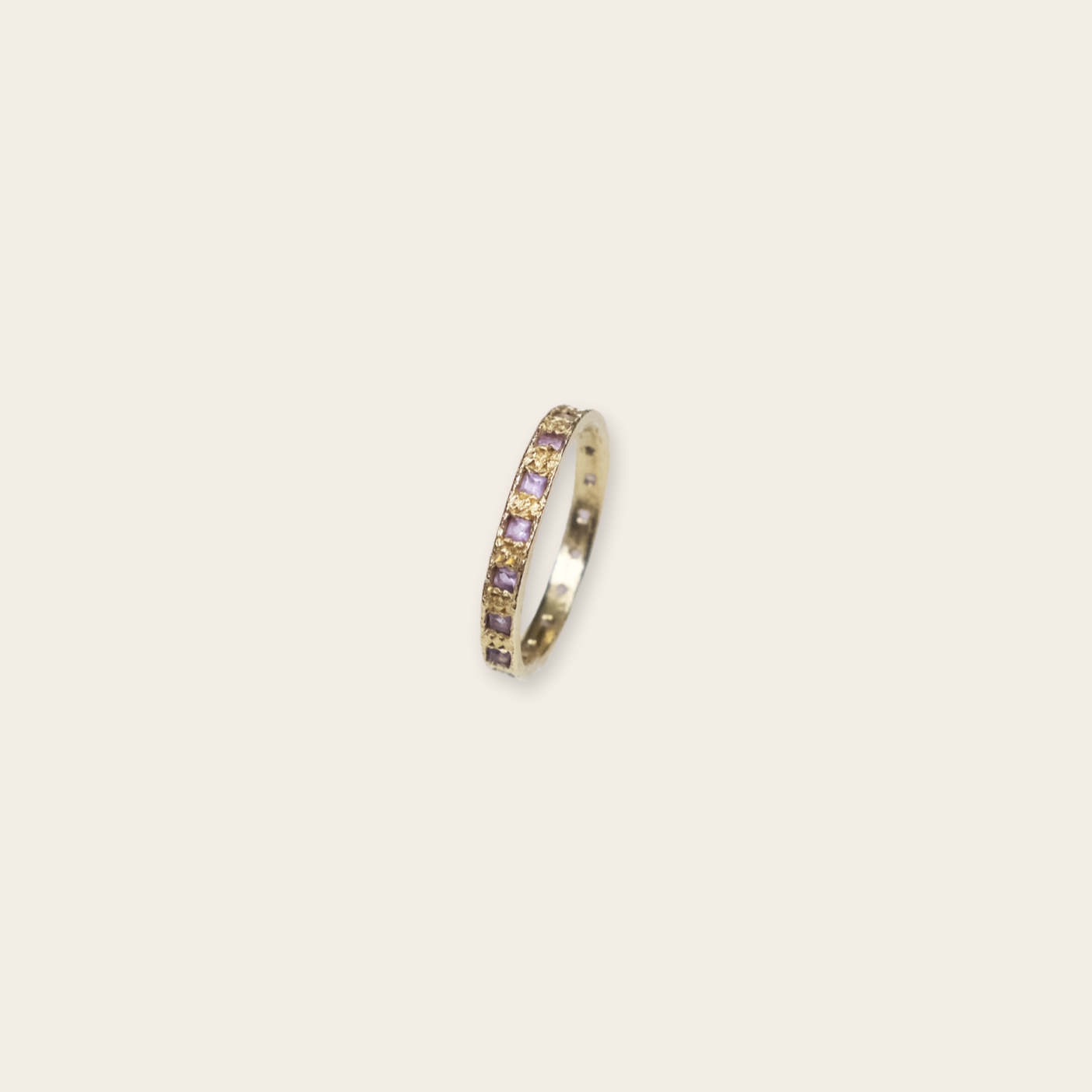 14k yg with amethyst