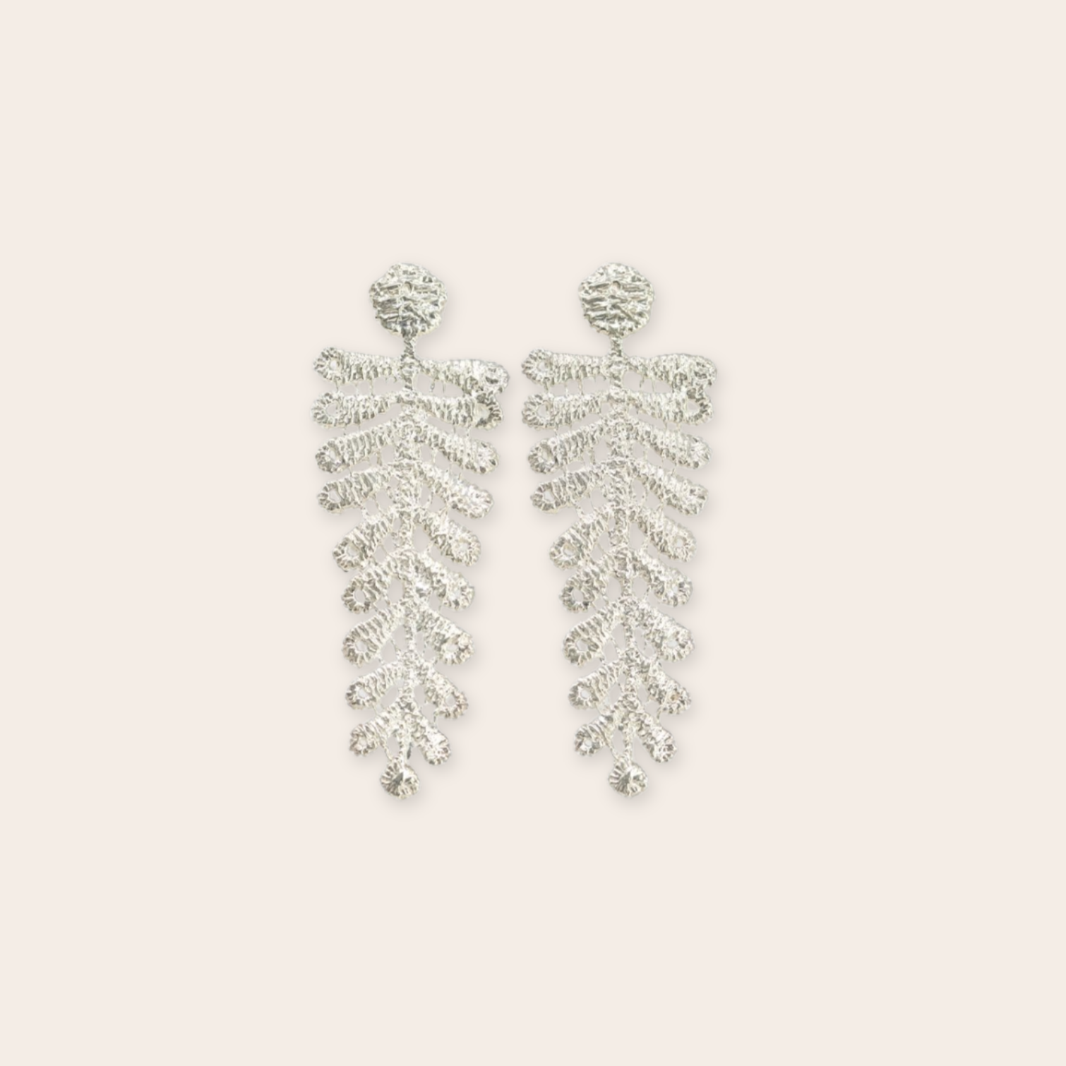 Silver Cedar Earring