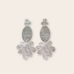 silver lace and canvas