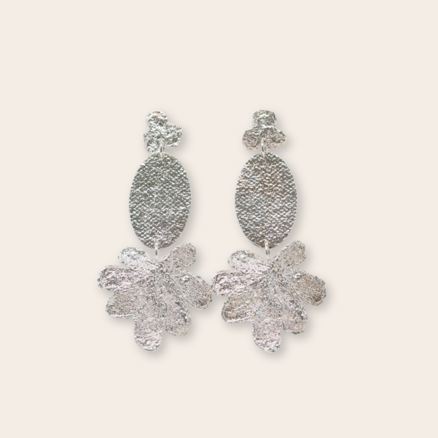 silver lace and canvas