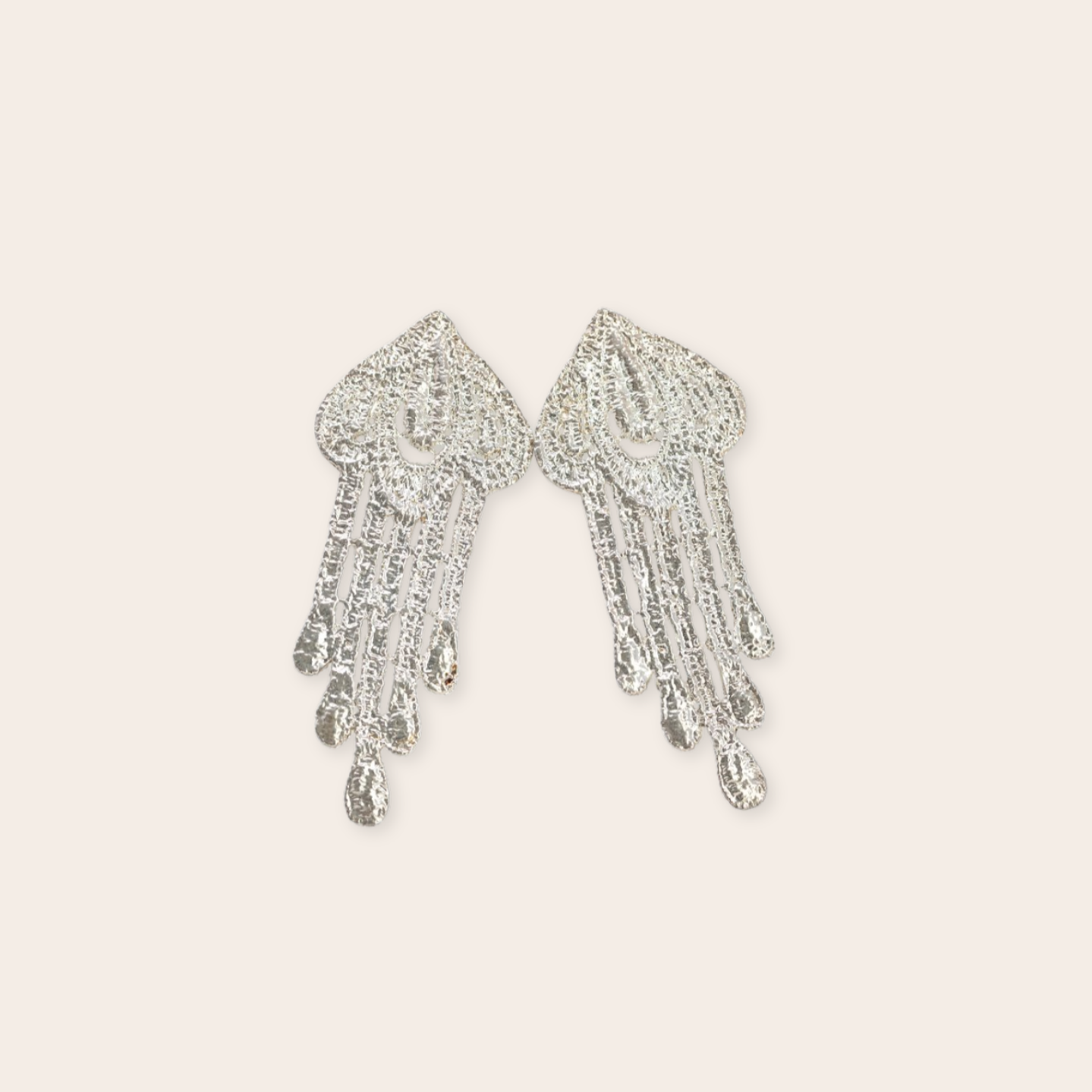 Silver Drip Earring