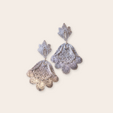 silver double flare drop