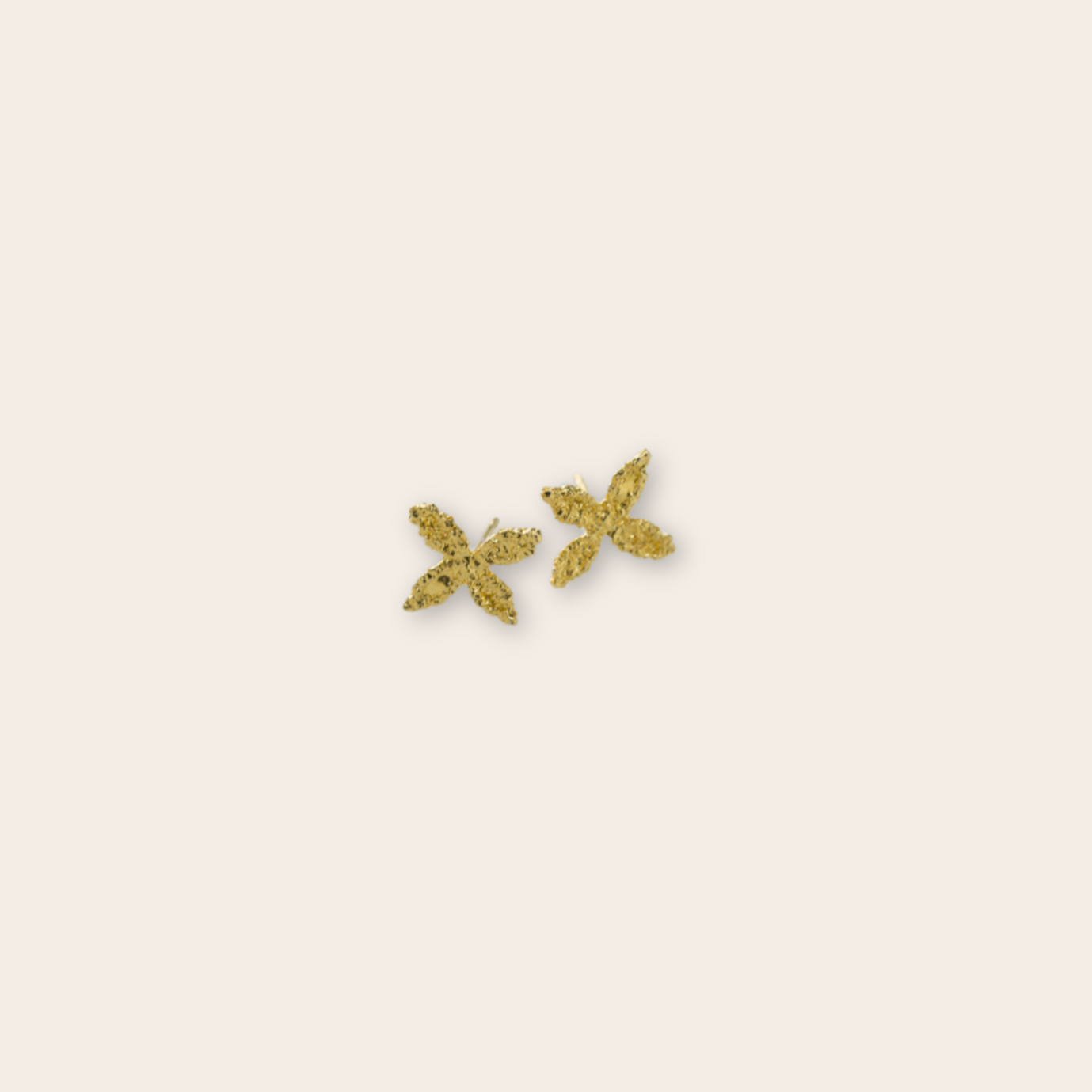 Gold plate X stud