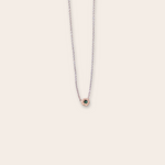 14k wg round emerald necklace