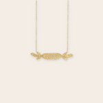 14K Yellow Gold Paris Lace Necklace