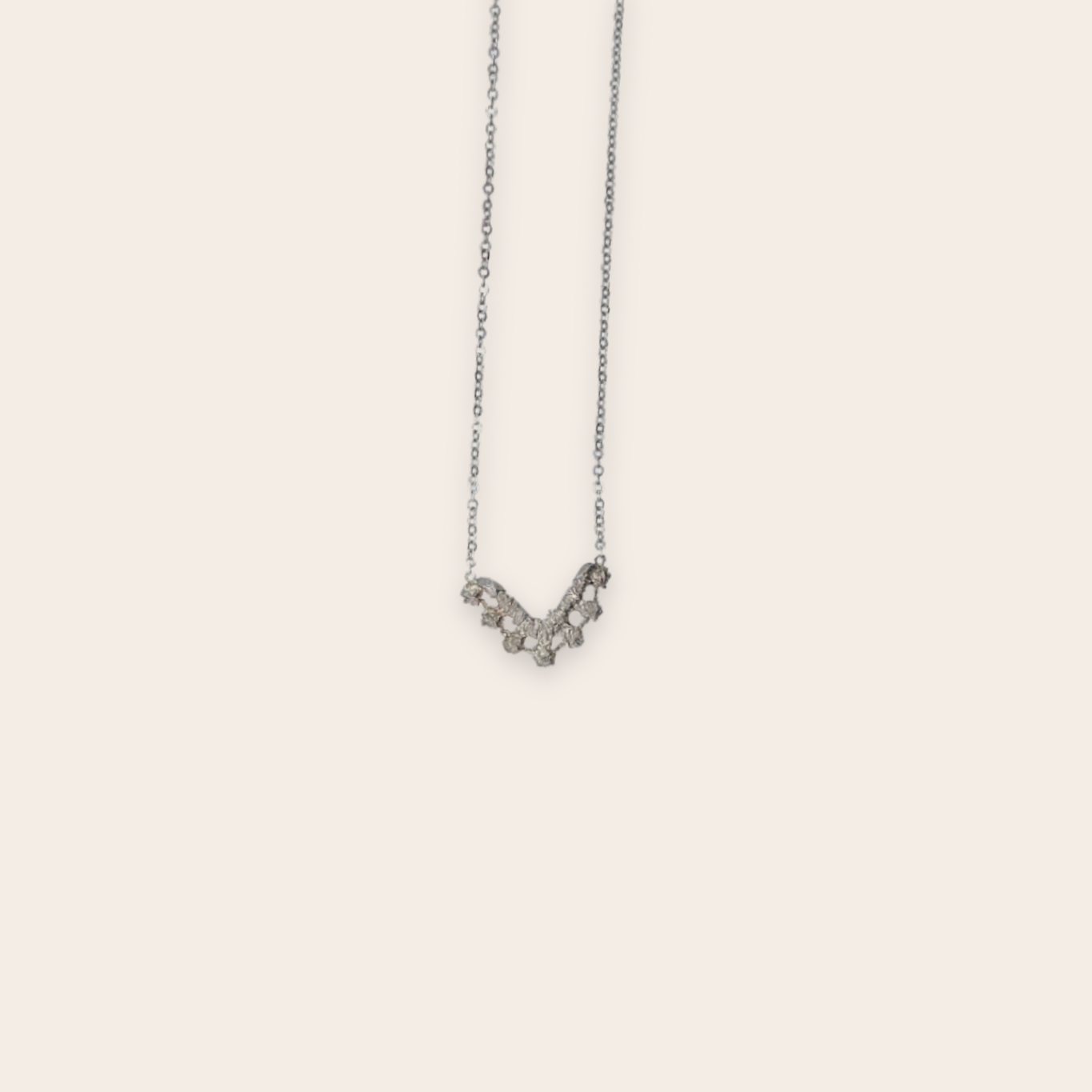 Silver Lace Necklace