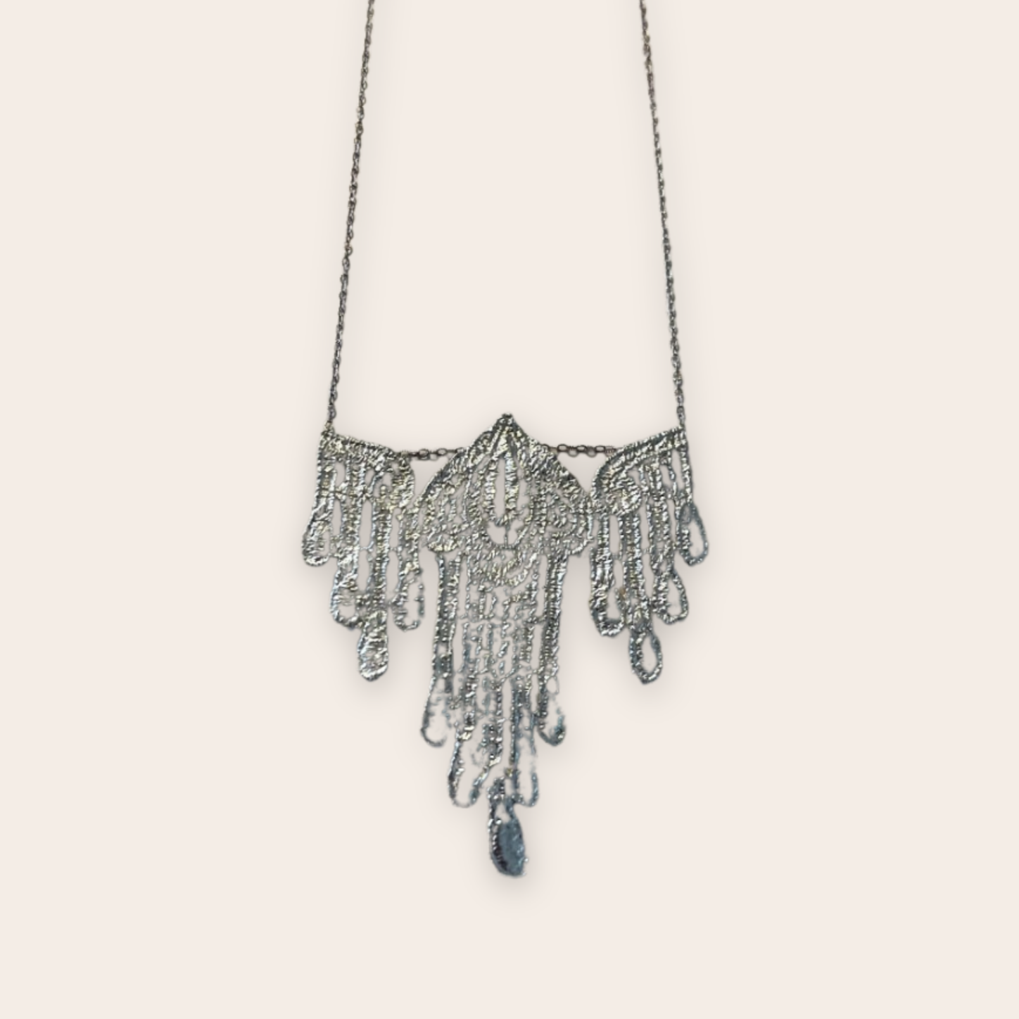 Silver Drip Pendent