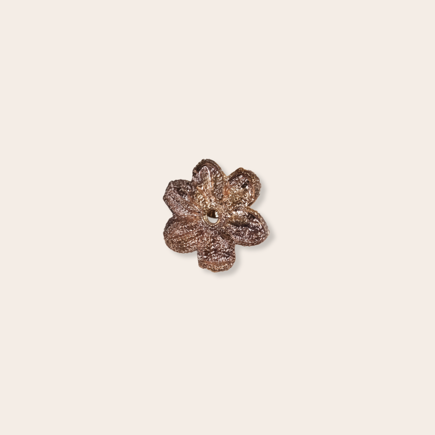 bronze flower brooch